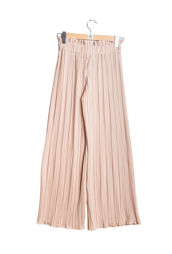 Ladies Pleated Trousers Wide Leg Pants Holiday Harem Pleated Baggy Trousers image 4