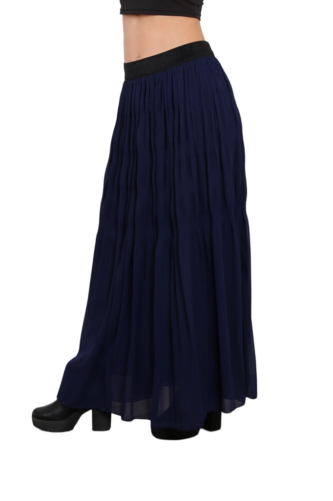 Ladies Skirt Elastic Lined Long Skirt Women Lined Skirt Summer Skirt Long Skirt image 4