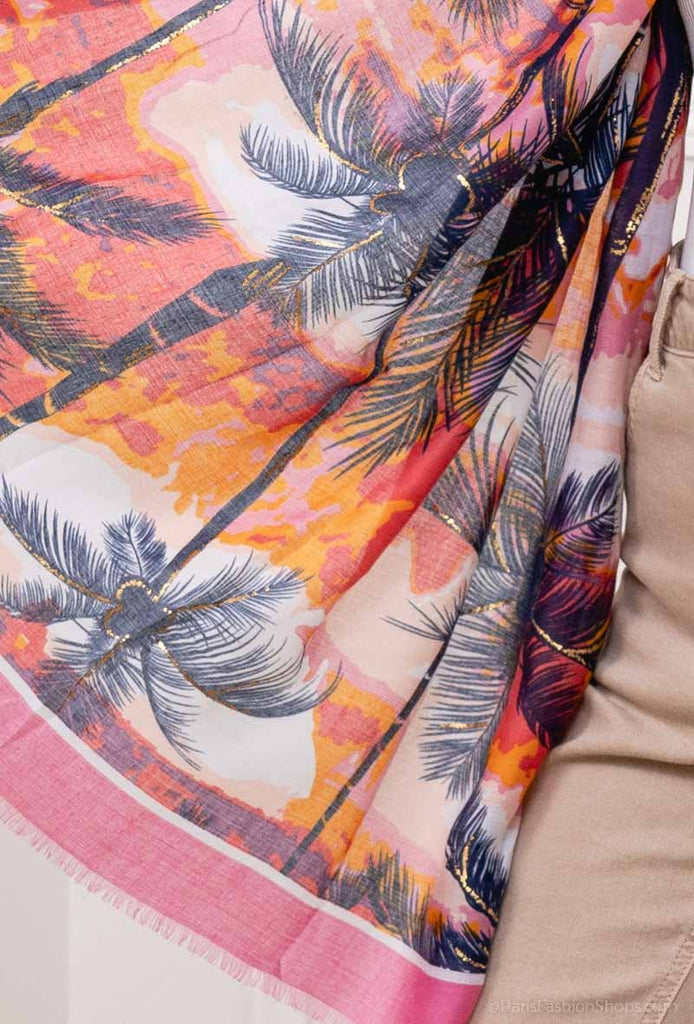 Women's Soft Scarf Wrap Long Neck Beach Print Scarves Comfortable Stylish Shawl image 2