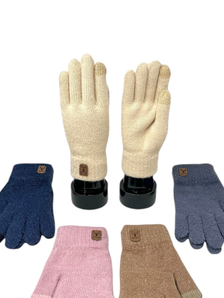 Womens Gloves Stretch Thermal Winter Warm Ladies Magic Soft Touchscreen Gloves image 1