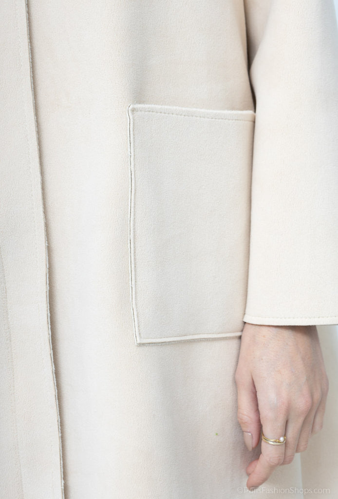 Women's Coat Soft Long Zipped Coats With Pocket & Hood Stylish Soft Warm Coats image 1