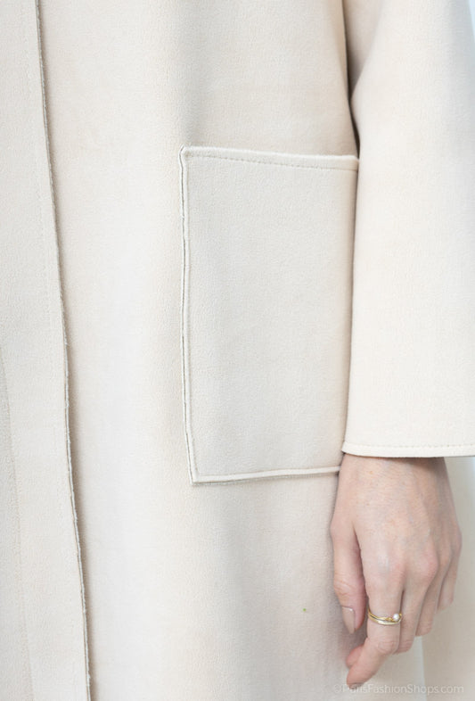 Women's Coat Soft Long Zipped Coats With Pocket & Hood Stylish Soft Warm Coats image 1