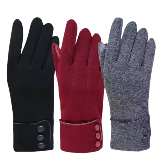 Ladies Gloves Women Winter Touchscreen Driving Windproof Warm Fleece Lined Glove image 0