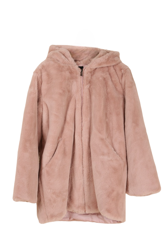 Women's Winter Long Faux Fur Coat With Hood Pocket Warm Stylish Coats image 7