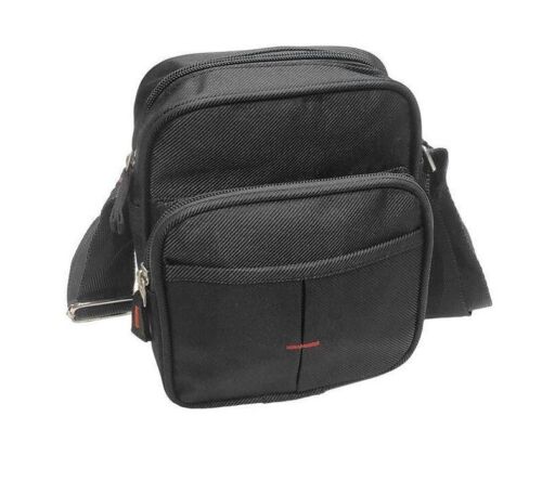 Unisex Canvas Shoulder Bag High Format Messenger Bag Card Coin Holder Travel Bag image 1