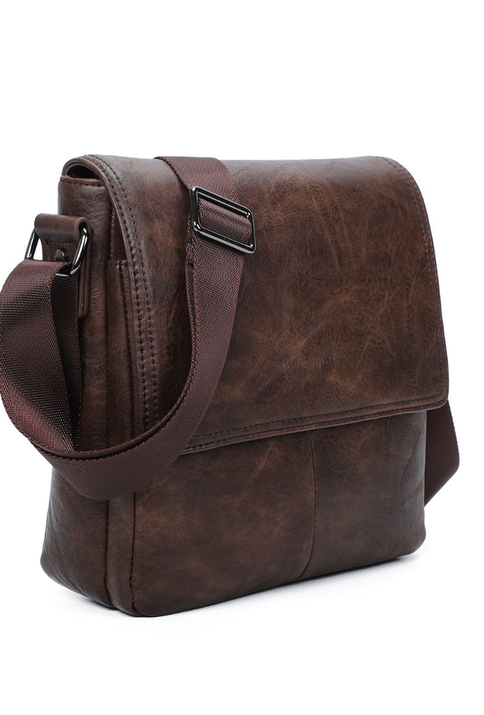 Men's Leather Bag Crossbody Shoulder Work Office Travel Comfortable Bags image 6