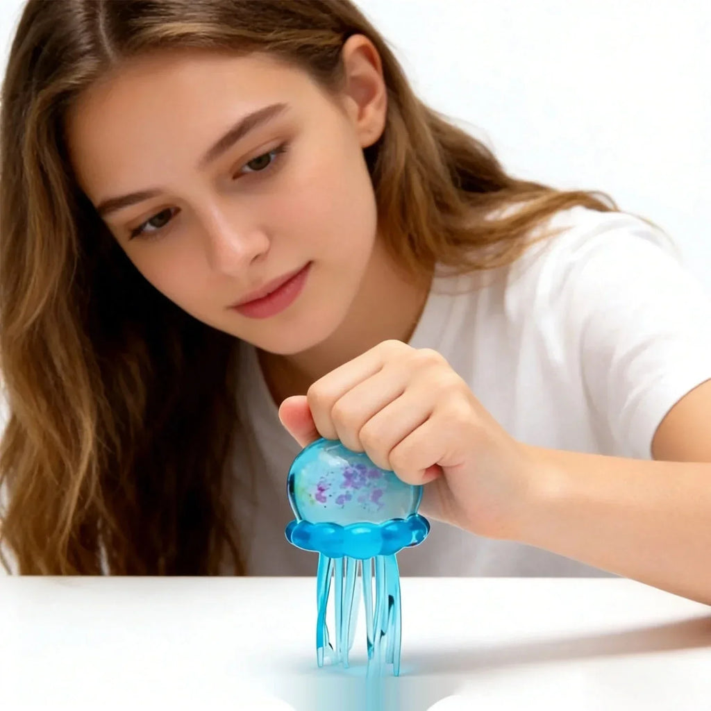 Explosions Crystal Jellyfish Squeeze TPR Soft Rubber Squeeze Slow Rebound Decompression Toy Children Decompression Artifact