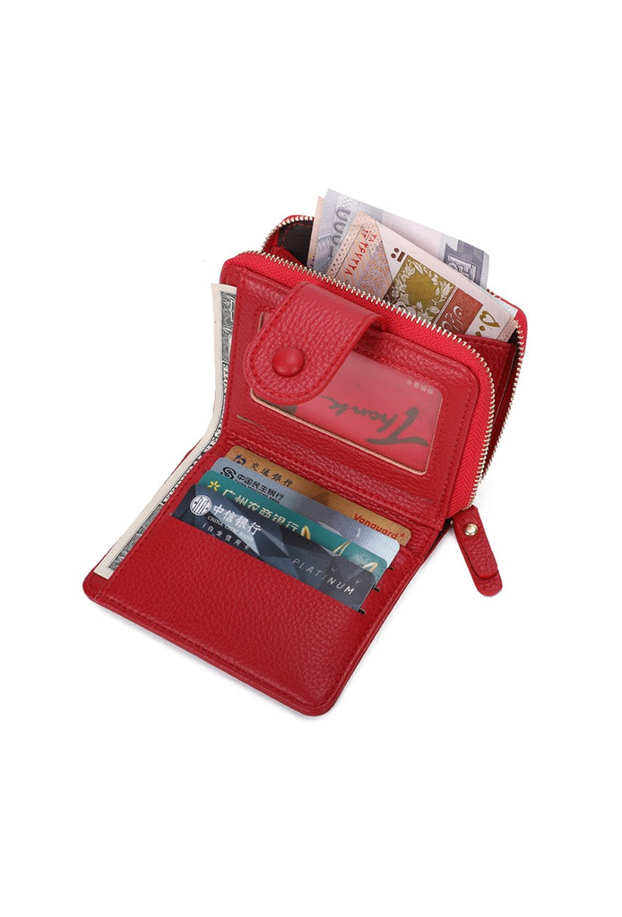 Ladies Soft Leather Clutch Small RFID Blocking Purse Credit Card Wallet Zip NEW image 7