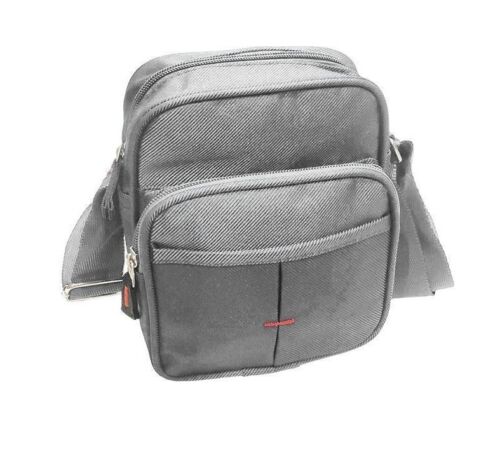 Unisex Canvas Shoulder Bag High Format Messenger Bag Card Coin Holder Travel Bag image 5