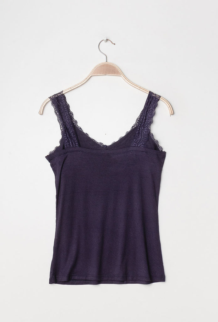 Women's Tank Top Lace Straps Vest T-shirt Stretchy Sleeveless Comfortable Top image 13