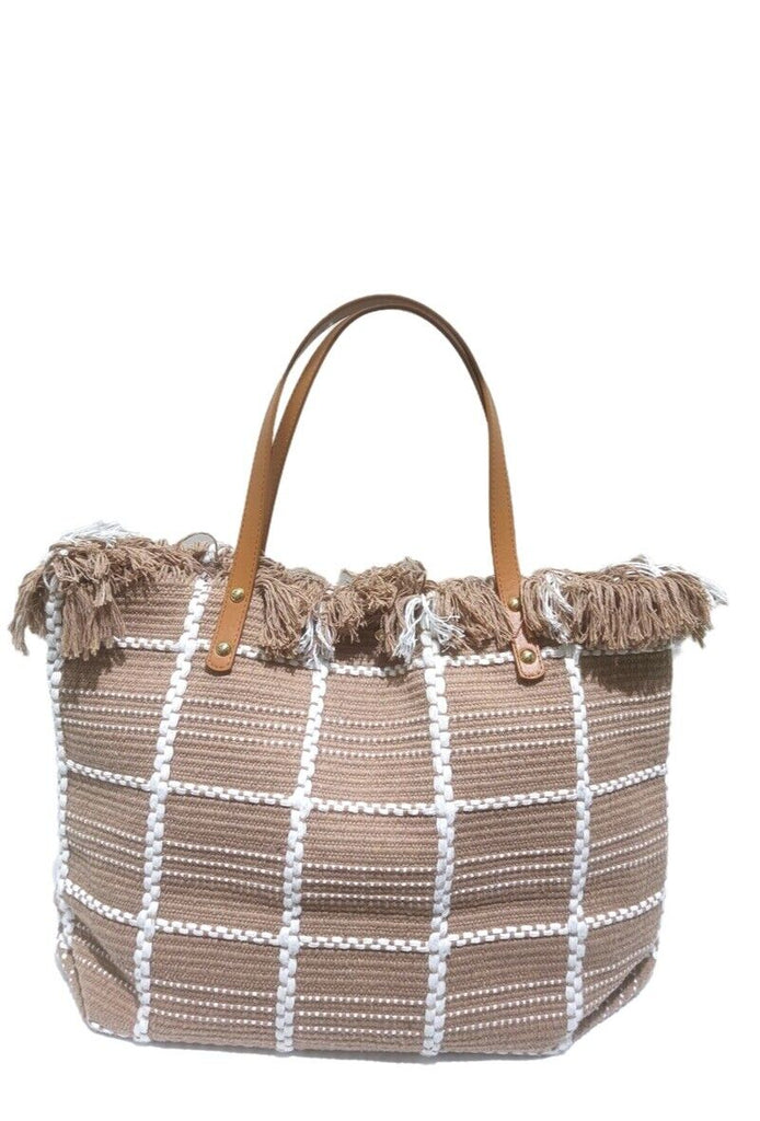 Women Cotton Tote Bag With Zipper Work Travel Shoulder Handbag image 2