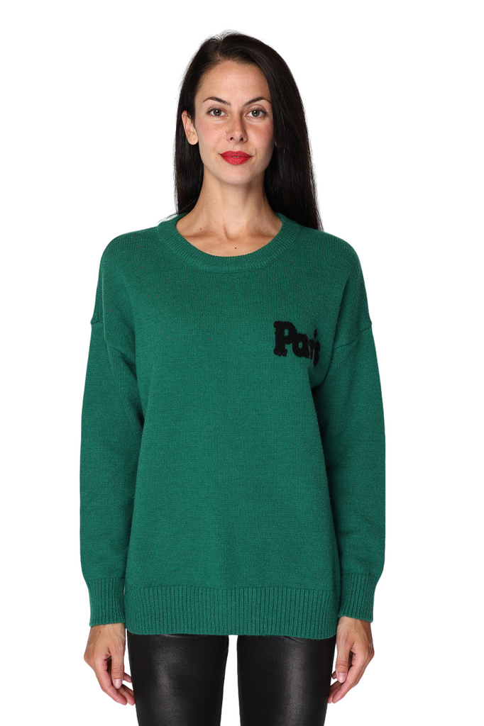 Ladies Plain Paris Stylish Winter Warm Sweater Paris Round Neck Tufted Sweater image 2