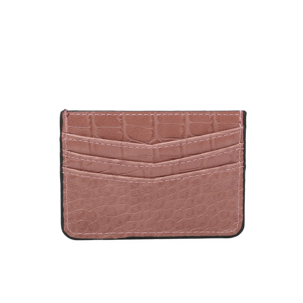 Unisex Leather Card Holder Crocodile Print Travel Outdoor Stylish Small Pouch image 12