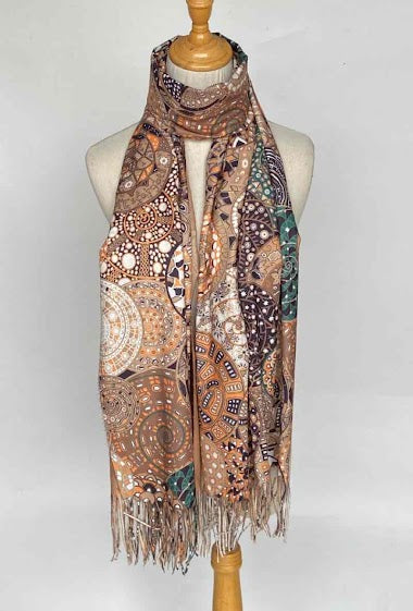 Fringed Printed scarf Womens High Quality Wrap Ladies Stole Women's Scarves Ligh image 6