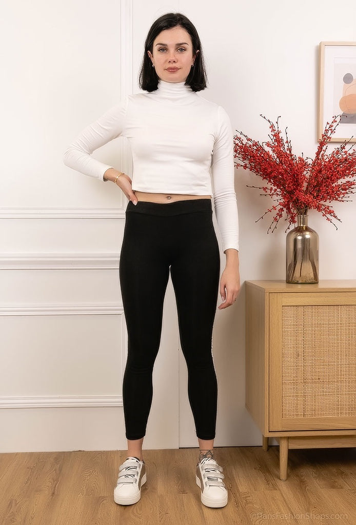 Women's Legging With Double Side Stripes Comfortable Skinny Stylish Leggings image 2