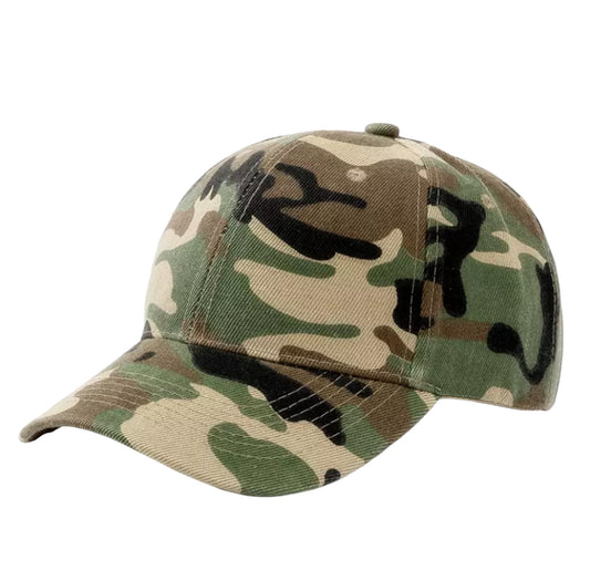 Unisex Camouflage Military Army Print Baseball Cap Sports Peak Hat Classic Cap image 0