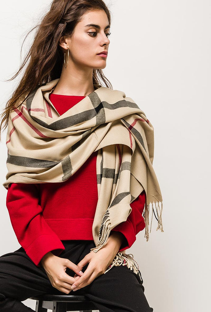 Women's Scarf Printed Cashmere Soft Winter Stylish Warm Scarf Neck Wrap Scarves image 7