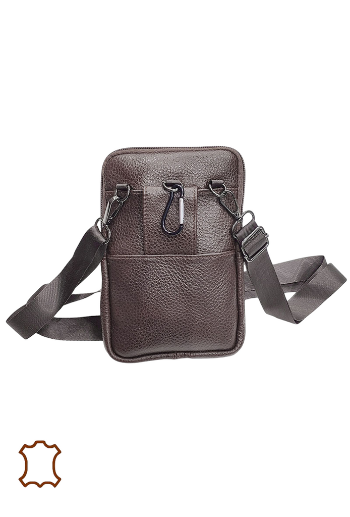 Leather Phone pouch Bag Bodybag Shoulder Bag Crossbody Bag Work Leather Bag image 7