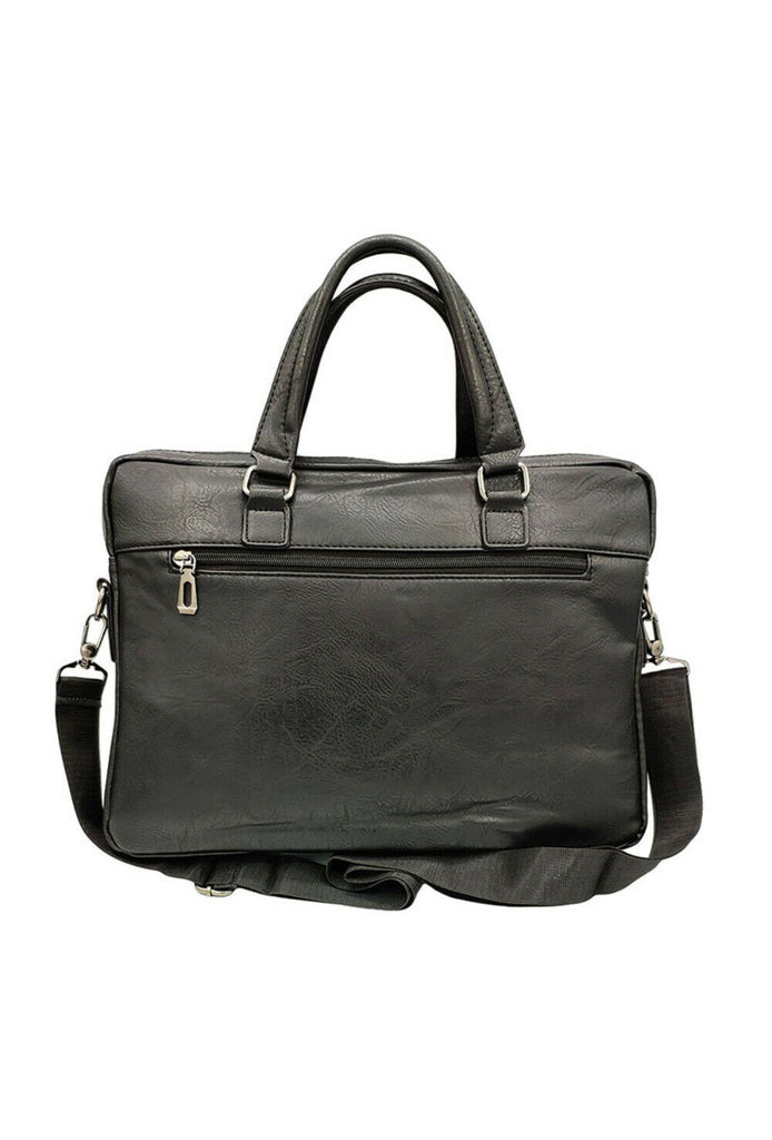 Men's Faux Leather Briefcase Laptop Messenger Shoulder Bag Work Travel Handbag image 1