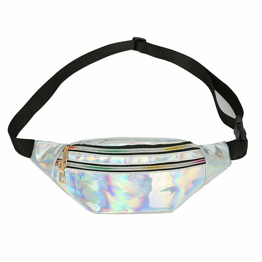 Ladies Shiny Bum Bag Holographic Fanny Pack Waist Bag Phone Pouch Party Travel image 5