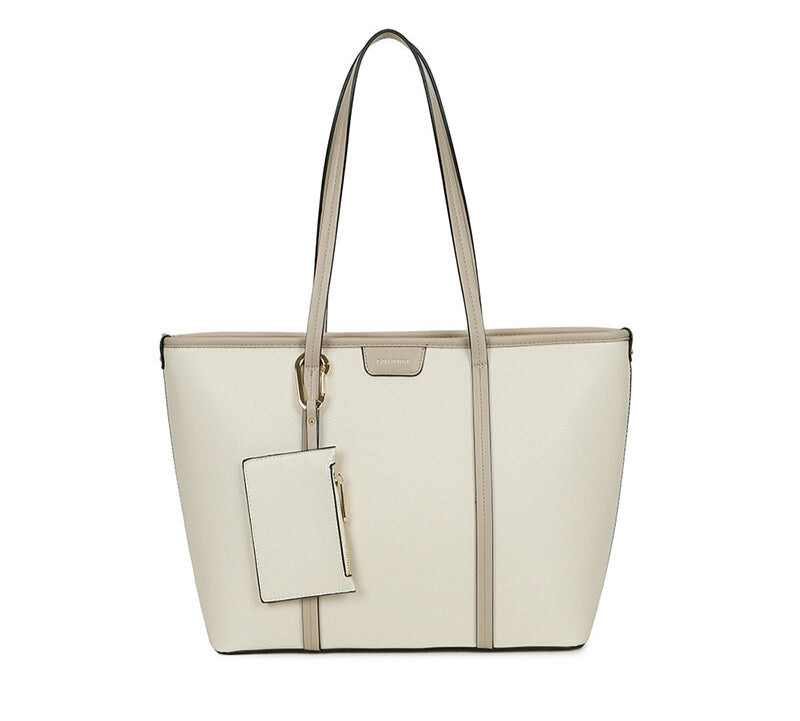 Ladies Faux Leather Crossbody Bag Shoulder Tote Handbag with Purse & Wallet image 3