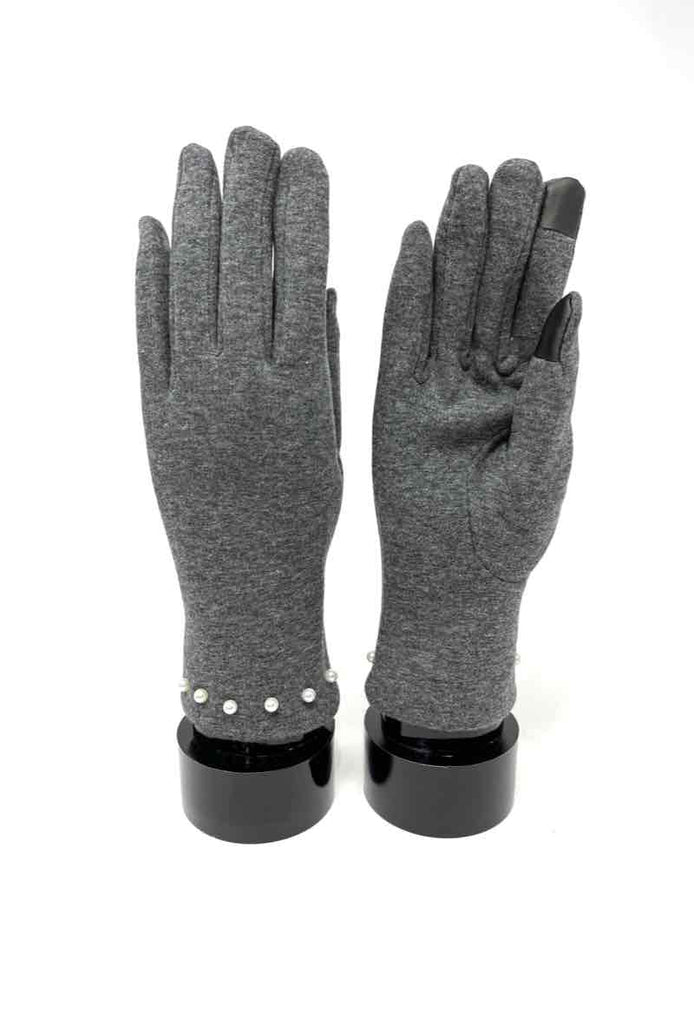 Womens Touch Screen Winter Gloves Fleece Thick Warm Comfy Soft Fur Pearl Gloves image 1