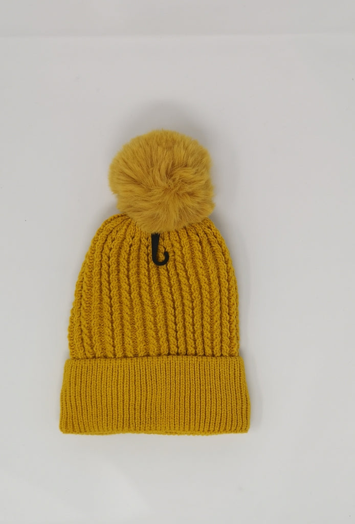 Women's Hat Faux fur Pompon Cap Winter Thermal Beanies Ski Warm Knitted Soft Cap image 3