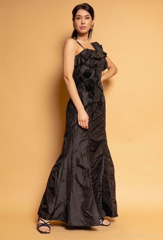 Ladies Party Evening  Black Dress Wholesale Prices image 1