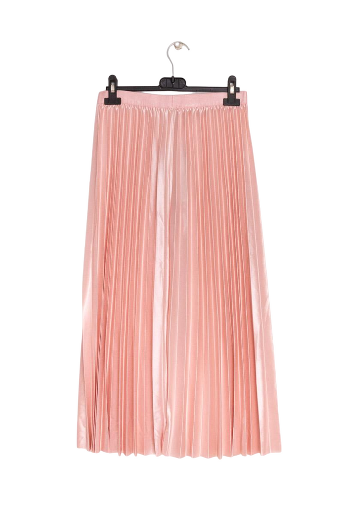 New Women's Ladies High Elastic Stretch Pleated Swing Flared Midi Skater Skirt image 14