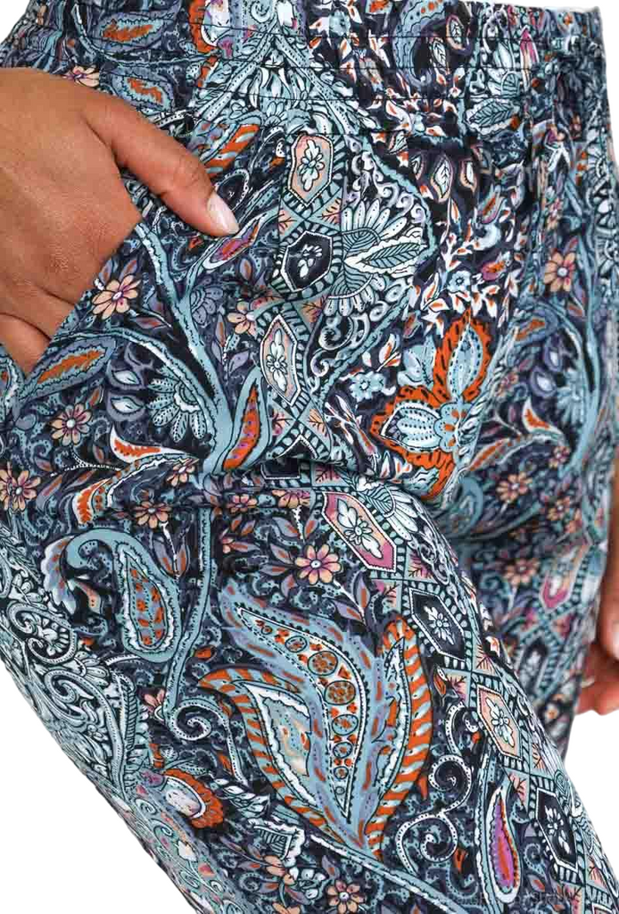Ladies Women’s Trousers Palazzo Trousers Baggy Wide Leg Flared Pants Printed Pan image 6