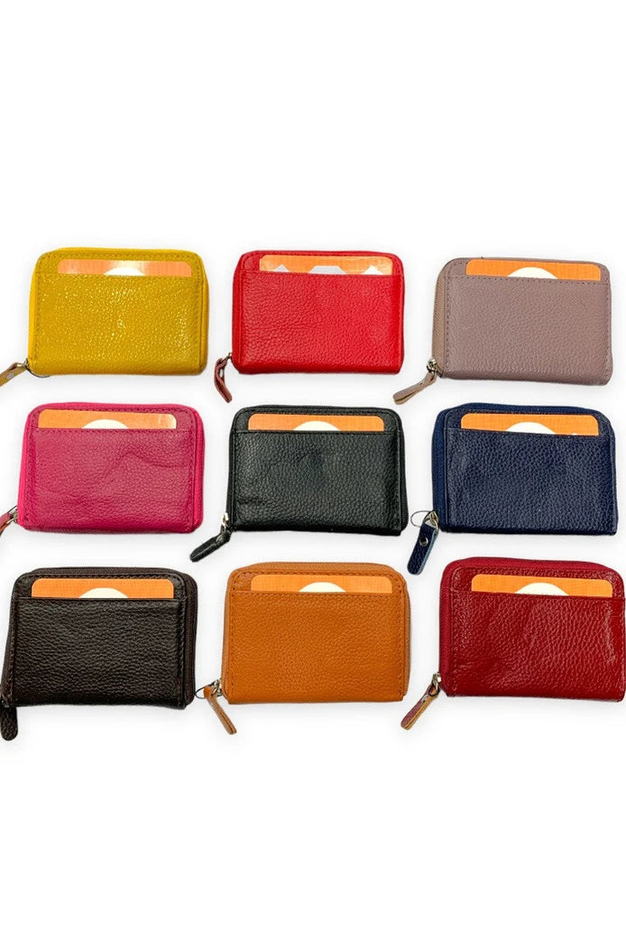 Ladies Womens Soft Leather Coin Purse Card Cash Holder Multi Compartments Wallet image 0