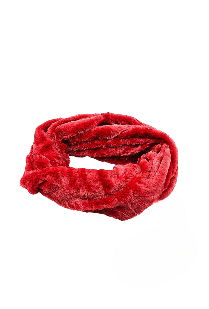 Women's Fur Scarf Soft Winter Snood Wrap Shawl Lightweight Neck Warmer Scarf image 5