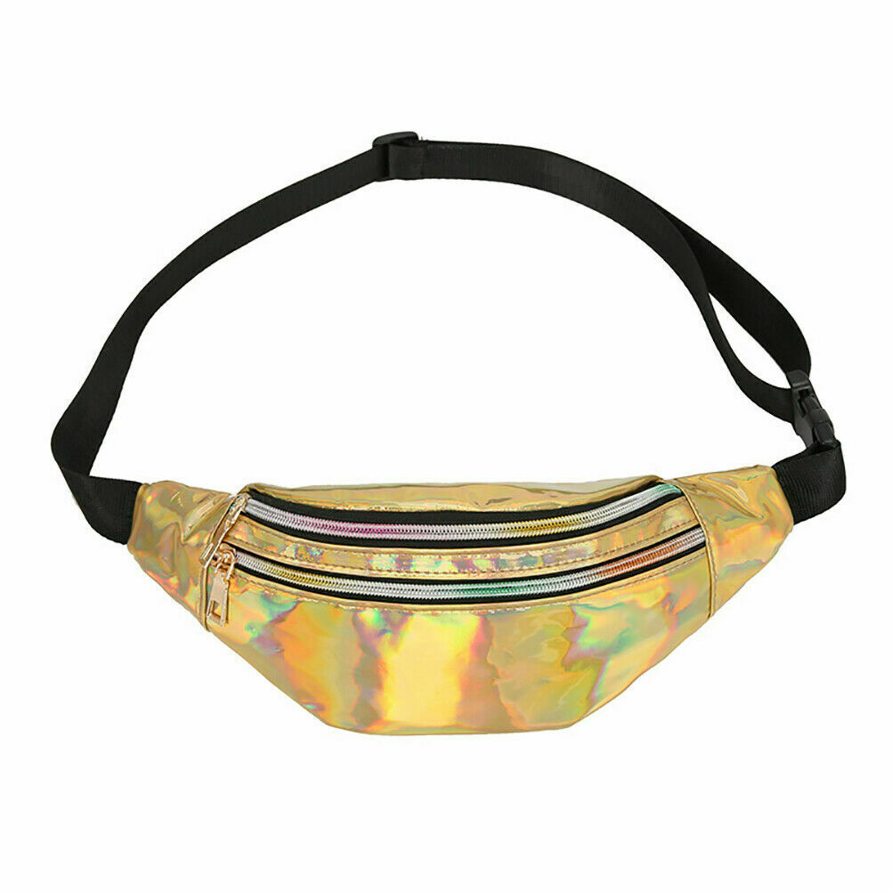 Ladies Shiny Bum Bag Holographic Fanny Pack Waist Bag Phone Pouch Party Travel image 2