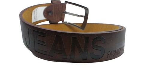 Men's Large Leather Belt Jeans Trousers Adjustable Brown Belts Designer Belt image 1