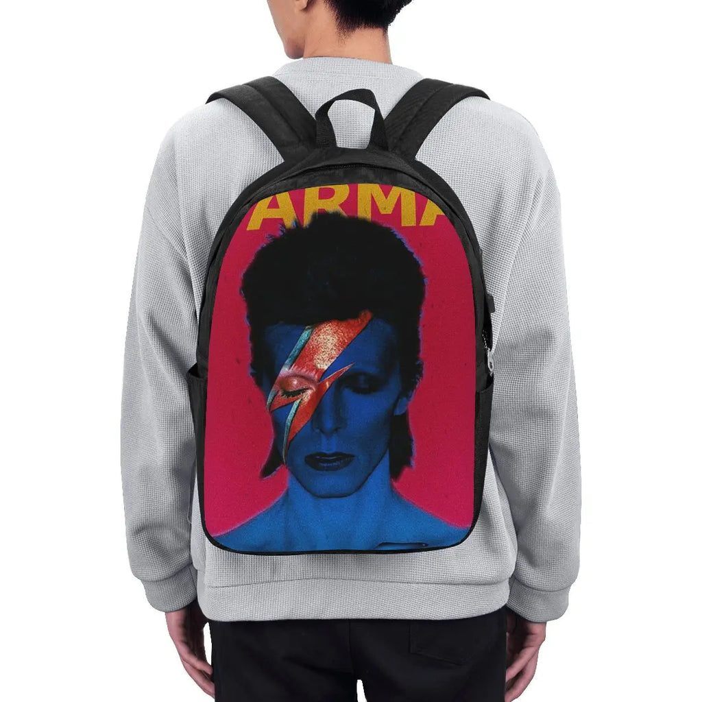 Davids Bowied Backpack Travel Notebook Bag Computer College Student School Bag Laptop Shoulder Bags for Men Women