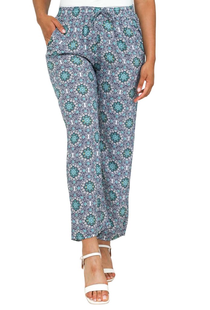 Plus Size Womens Printed Ladies Wide Leg Palazzo Trousers Pants Harem Pants image 6