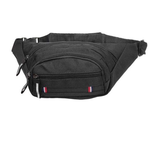 Unisex Canvas Fanny Pack Card Coin Holder Travel Outdoor Holiday Bag Waist Pouch image 0