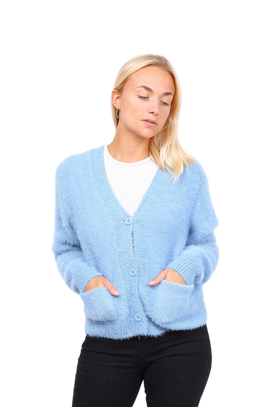 Ladies Short Soft Vest Pockets Stylish Warm Winter Jumper Jacket image 0