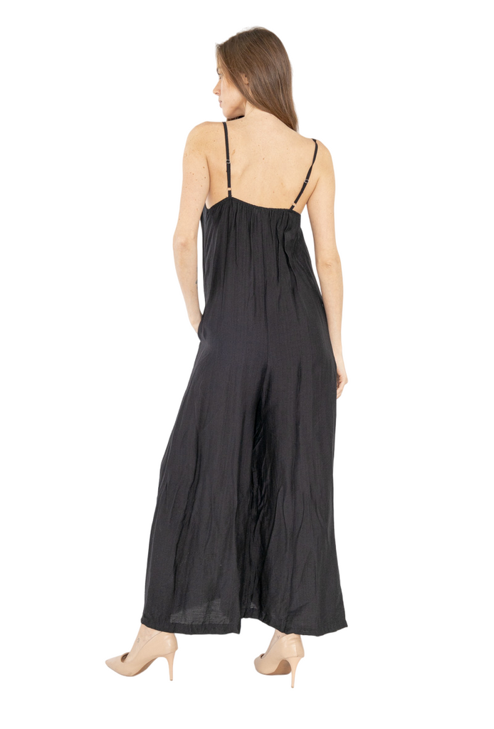 Womens Sleeveless Jumpsuit Ladies Casual Boho Wide Leg Pant Rompe Playsuit image 2