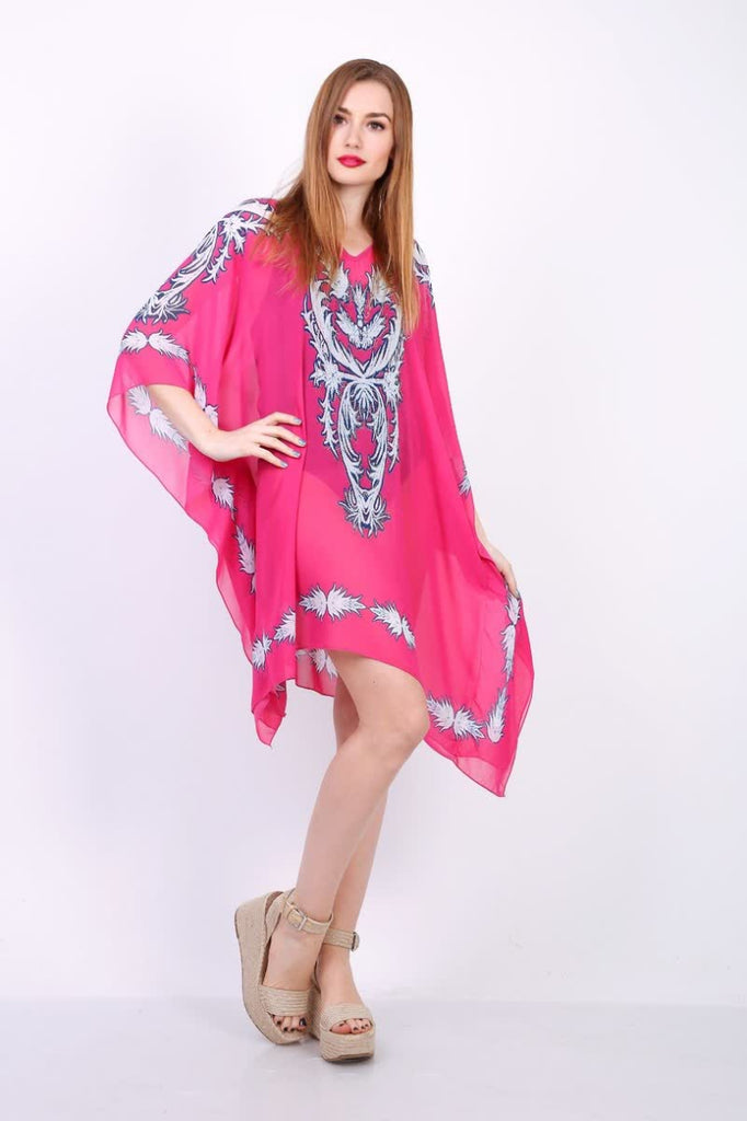 Printed poncho with rhinestones image 5