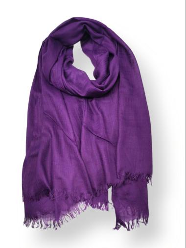 Plain cotton and modal scarf image 14