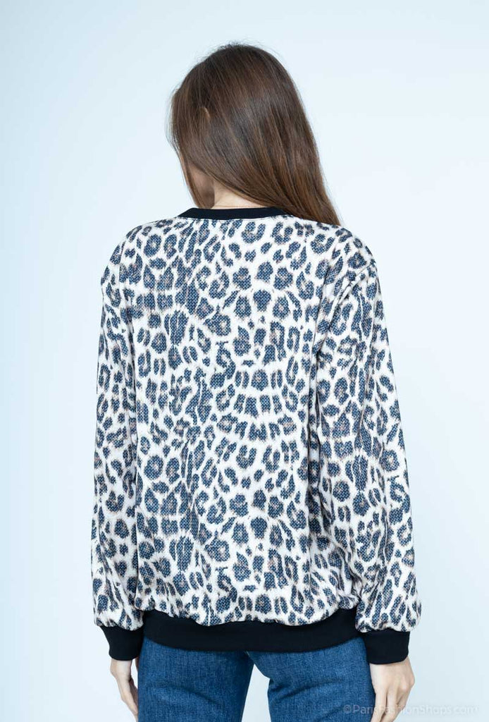 Women's Winter Zipped Jacket Bomber Printed Outdoor Party Stylish Jackets image 7