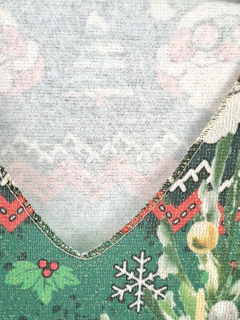 Women's Winter Soft Printed Sweater With Lurex Christmas Party Sweater image 4