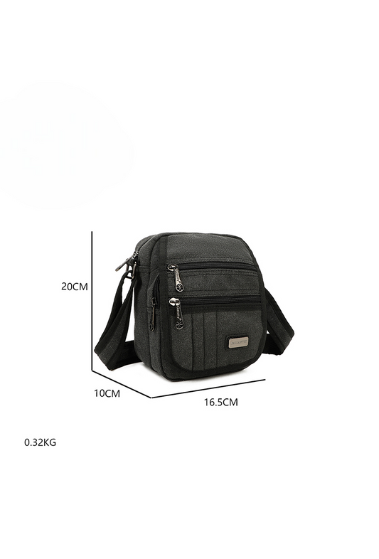 Men's Messenger Bag Cross Body Shoulder Utility Travel Work Bag Front Flap Bag image 1