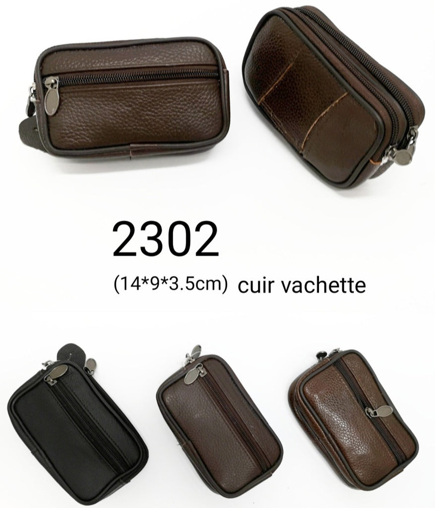 Men's Ladies Leather Belt Bag Camera Pouch Travel Work Holiday Waist Bag Purse image 0