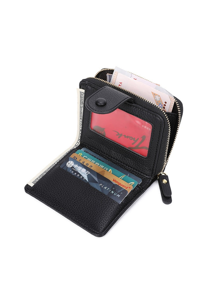 Ladies Soft Leather Clutch Small RFID Blocking Purse Credit Card Wallet Zip NEW image 3