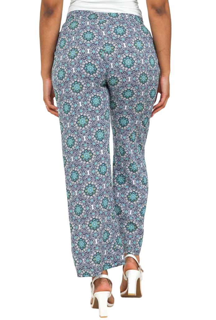 Plus Size Womens Printed Ladies Wide Leg Palazzo Trousers Pants Harem Pants image 7