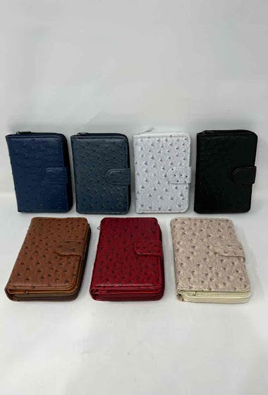 Women Leather Look Wallets Purse Party Travel Purse Clutch Multi Compartment Bag image 0