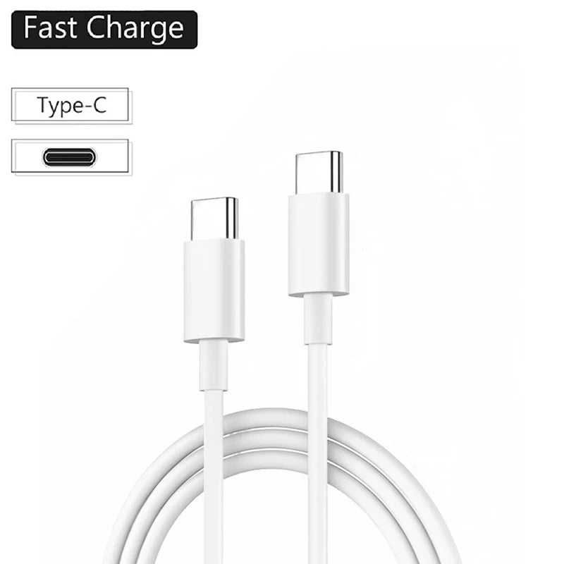 PD 60W USB C to USB Type C Cable Fast Charge Data Cable For Iphone 15 15Pro Huawei Samsung Xiaomi Data Line Black White 1M 2M 3M