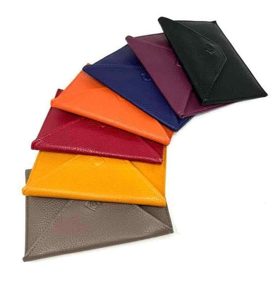 Unisex Cards Documents Holder Stylish Leather Look Pouch Multicoloured Wallets image 1